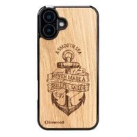 drewniane etui bewood do iphone 16 plus kotwica dąb