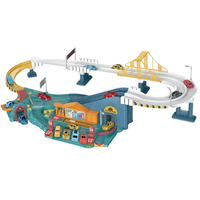 Zestaw Interaktywny Tor Wyścigowy Parking Samochody Światło Dźwięk 6601A