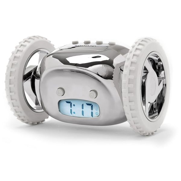 Uciekający Budzik Clocky Chrome - Chromowany zdjęcie 5