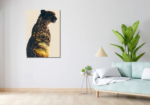 Obraz 70x100cm Gepard Duch Sawanny na Arena.pl