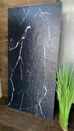 CZARNY GRES ze srebrną żyłą 120X60 Czarny Marmur MATOWY - SUPER CENA!!! na Arena.pl