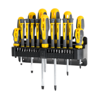 Zestaw śrubokrętów Rebel 11szt wytrzymałe zestaw magnetyczne stojak