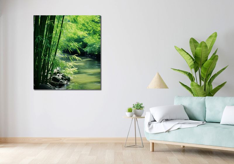 Obraz 90x100cm Spokój Bambusów zdjęcie 2