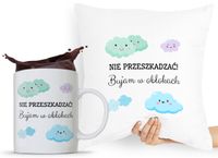 Zestaw Poduszka + Kubek Śmieszny Zabawny Prezent Z Nadrukiem Ze Zdjęciem