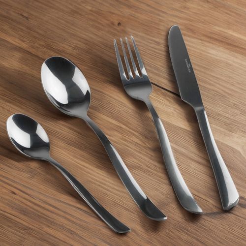 ZESTAW SZTUĆCÓW 16 el komplet sztućce pudełko proste nowoczesne czarne na Arena.pl