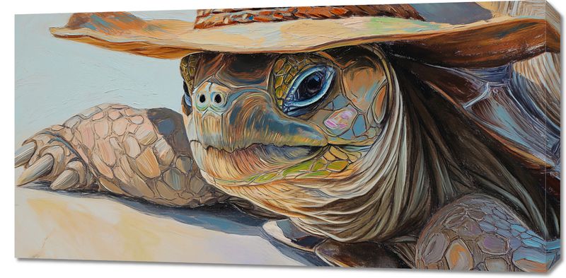 Obraz 100x50cm Żółwi Kapelusznik zdjęcie 1