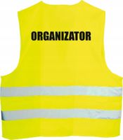 KAMIZELKA ODBLASKOWA z nadrukiem ORGANIZATOR
