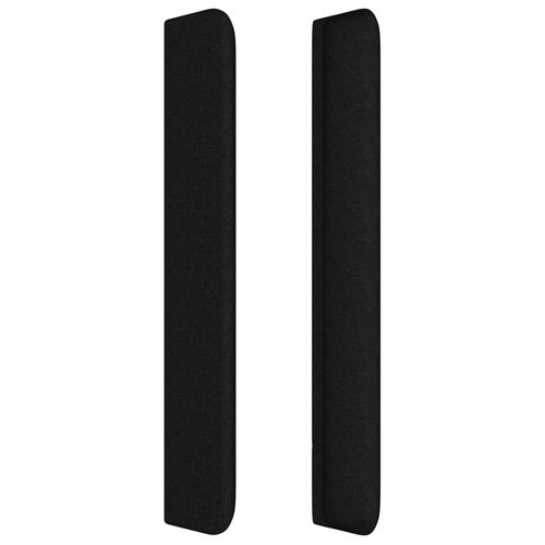 Zagłówek uszak, czarny, 103x16x118/128 cm, tkanina na Arena.pl