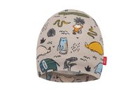 Broel ALIBABA czapka dla chłopca organic safari beżowa 42-44