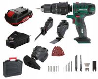 Parkside Wkrętarka multi Urządzenie wielofunkcyjne Combo 3 głowice