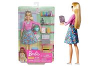 Barbie lalka Nauczycielka z laptopem GJC23