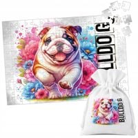 PUZZLE TRADYCYJNE - PIES PSY PIESEK RASA BULLDOG - 120 el