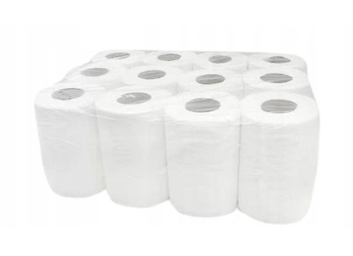 RĘCZNIK PAPIEROWY BIAŁY CELULOZA 12 sztuk x 50m Gruby Wydajny na Arena.pl