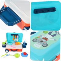 ZESTAW KUCHNIA W WALIZCE Kuchenka do gotowania ZABAWKA DLA DZIECI WALIZKA