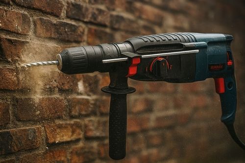 MŁOTOWIERTARKA WIERTARKA MŁOT UDAROWY SDS+ MOCNA + DŁUTA + WIERTŁA na Arena.pl