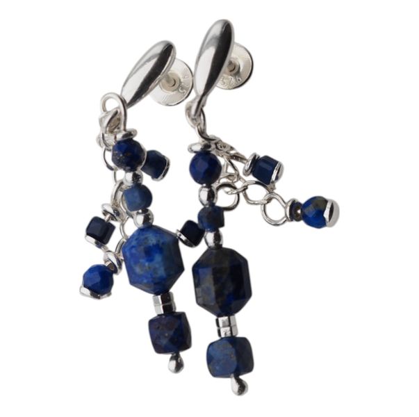 Kolczyki - Lapis Lazuli w srebrze zdjęcie 1