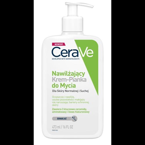 CERAVE Nawilżający Krem-pianka do mycia dla skóry normalnej i suchej 473 ML na Arena.pl