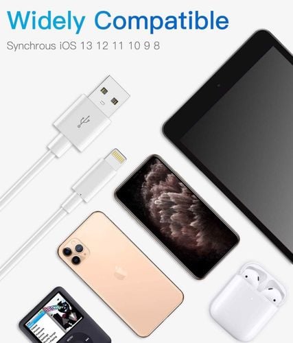 kabel ładowarka lightning do apple 2m 3 sztuki na Arena.pl