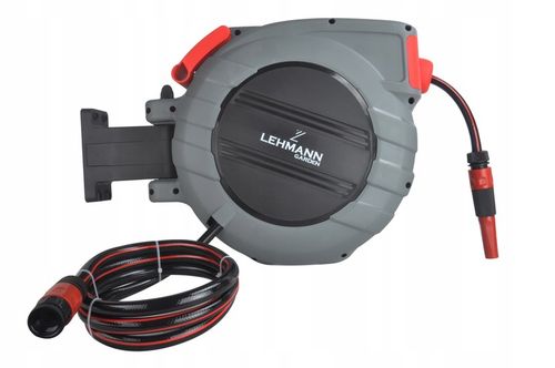 WĄŻ OGRODOWY NA BĘBNIE AUTOMATYCZNE ZWIJANIE 3/4 1/2 ZWIJACZ BĘBEN WĄŻ na Arena.pl