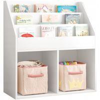 REGAŁ NA KSIĄŻKI GAZETY DLA DZIECI SZAFKA ZABAWKI STOJĄCA BIBLIOTECZKA BIEL