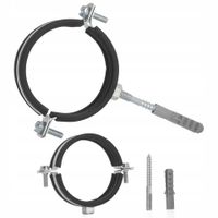 obejma metalowa z gumą do rur 3" 87-92mm