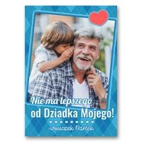 Foto Magnes ze Zdjęciem na Lodówkę Prezent Dzień Babci i Dziadka