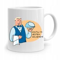 Dla Kelnera Kubek Na Prezent Zaufaj Mi! Z Nadrukiem Ze Zdjęciem