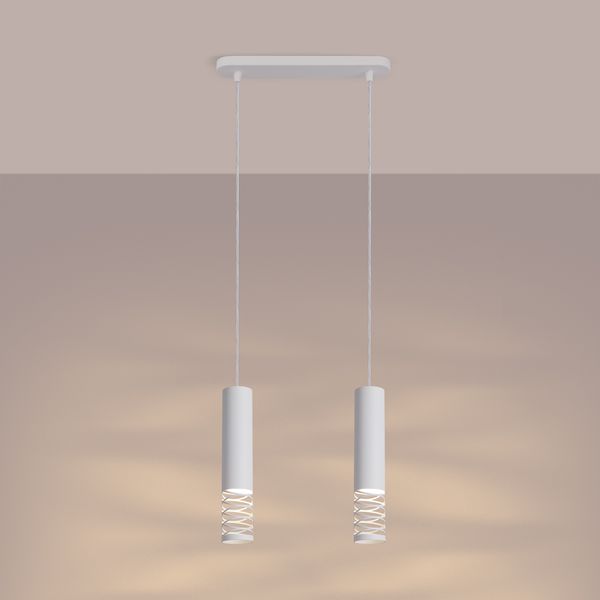 Lampa wisząca LAMI 2 biały zdjęcie 3