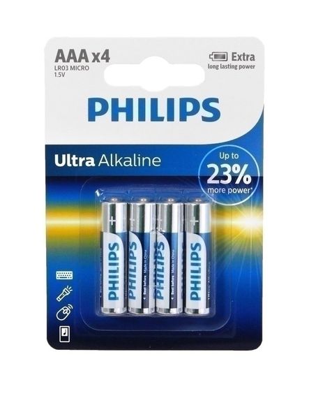 Bateria alk. LR03 PHILIPS ULTRA B4 zdjęcie 1