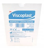 20SZT VISCOPLAST KOMPRESY JAŁOWE Z GAZY 7,5X7,5 CM 3 SZT.