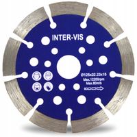 TARCZA INTERVIS DIAMENTOWA 125x22,2x15 mm SEGMENT