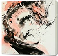 Obraz 90x90cm Smocza Furia