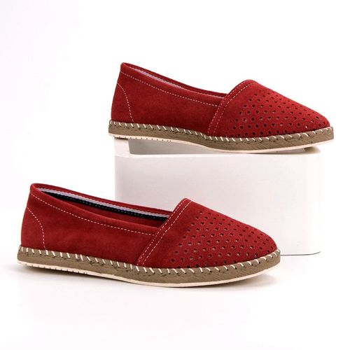 Czerwone Skórzane Espadryle r.41 na Arena.pl
