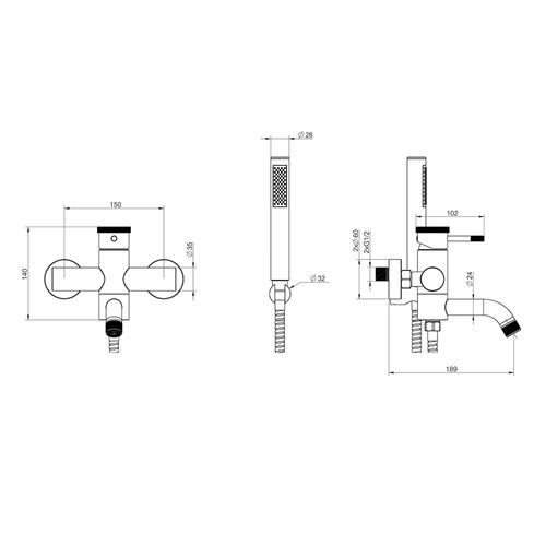 Bateria wannowa scienna WEZER NIO3-18 na Arena.pl