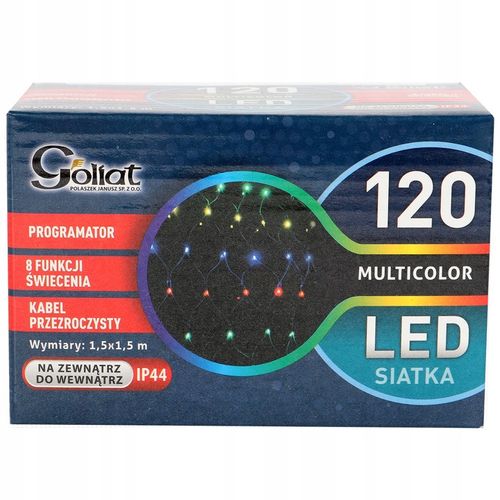 SIATKA 120 LED MULTIKOLOR 1,5 x 1,5m na Arena.pl