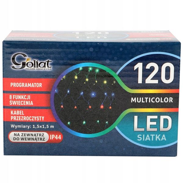 SIATKA 120 LED MULTIKOLOR 1,5 x 1,5m zdjęcie 6