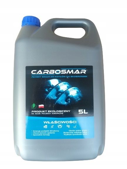 CARBOSMAR PŁYNNY SMAR 5L DO KOTŁÓW NA EKOGROSZEK zdjęcie 2