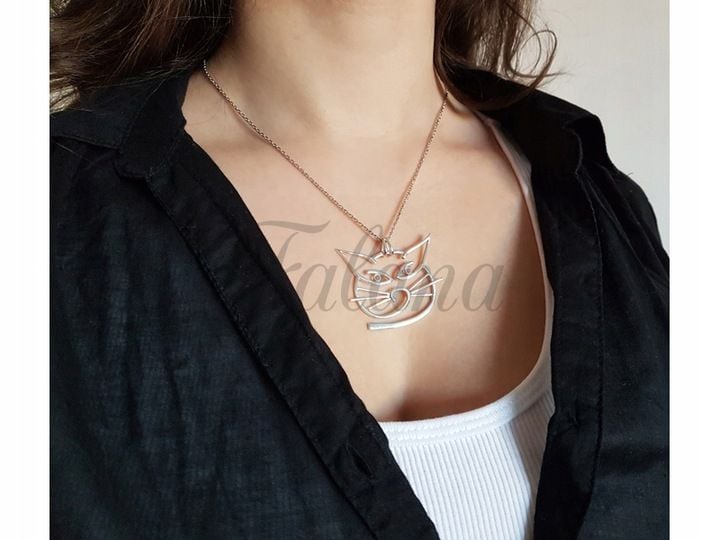 WISIOR KOT KOTEK CAT KICIUŚ MORDKA KONTUR w0478 zdjęcie 2