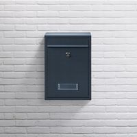 SKRZYNKA POCZTOWA NA LISTY POCZTĘ GAZETY ULOTKI WIZJER KOMPAKTOWA ANTRACYT