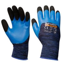 rękawice ochronne, spieniony latex super tech blue fix r.8 - 12.0 par