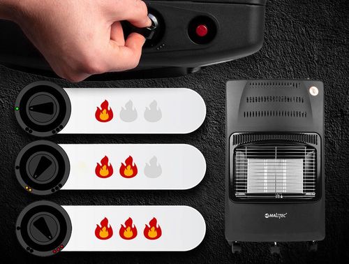 Piec Gazowy na butle 13KG OGRZEWACZ GAZOWY GRZEJNIK MOC 4200W 65m2 REDUKTOR na Arena.pl