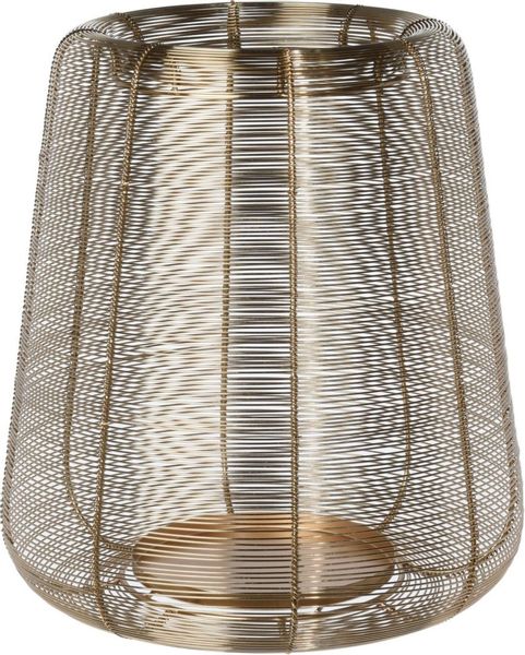 Latarnia Boucle złota 35 cm zdjęcie 1