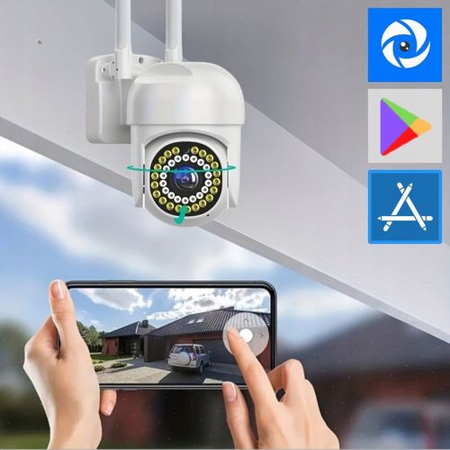 Zewnętrzna Kamera WIFI Obrotowa FULL HD Śledzenie Ruchu na Arena.pl