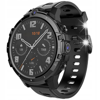 SMARTWATCH SMART WATCH ZEGAREK GPS CZARNY ROZMOWY MENU PL ANDROID AMOLED 10