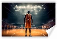 Fototapeta PREMIUM STRUKTURA ZMYWALANA tapeta Gracz koszykówki koszykarz