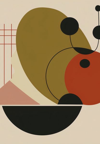 Plakat 68x98cm Geometryczny Balans zdjęcie 1