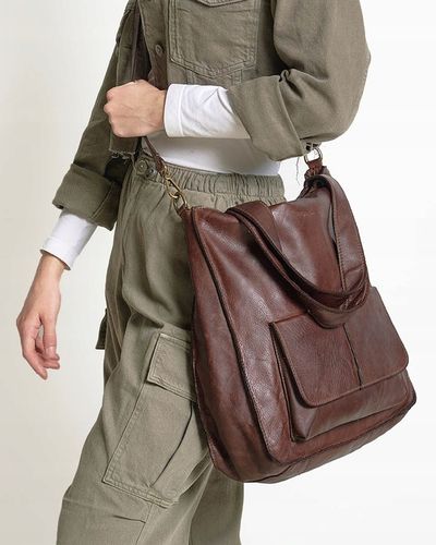 Torba SHOPPER SKÓRZANA torebka A4 MARCO MAZZINI na Arena.pl