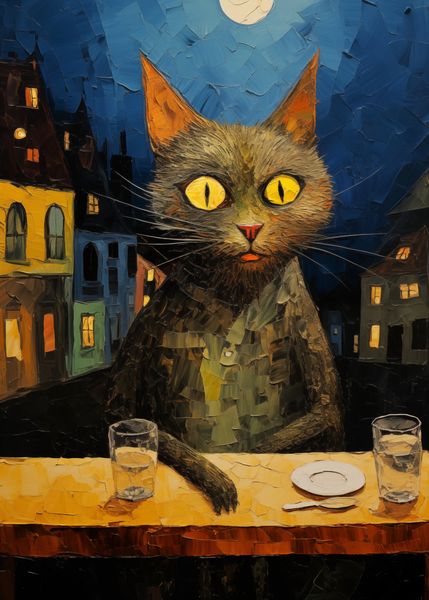 Plakat 50x70cm Nocny Obserwator zdjęcie 1