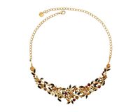 kolia kolorowe kwiatuszki z kryształkami z kolekcji blossom (c8157au/k)