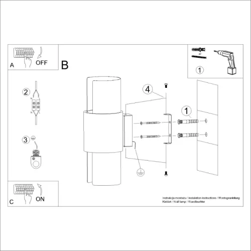 Kinkiet FLASH 2 biały na Arena.pl